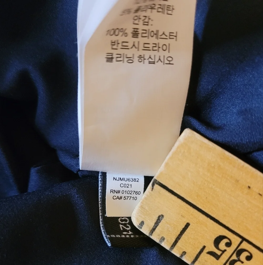 Kate Spade Look for The Silver Lining Navy Blue Fit and Flare Dress sz 10